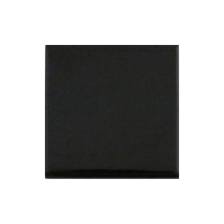 Daltile Semi Gloss 4 1/4 in. x 4 1/4 in. Black Ceramic Bullnose Wall Tile K111S44491P1