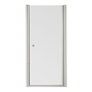 KOHLER Fluence 34 in. x 65 1/2 in. Frameless Pivot Shower Door in Matte Nickel K R702406 L MX