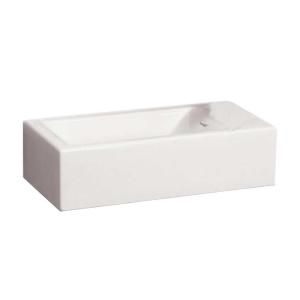 Whitehaus Wall Mounted Bathroom Sink in White WH1 114R