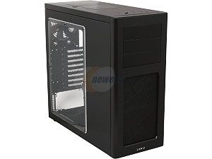 LIAN LI PC 7HWX Black Aluminum ATX Mid Tower Computer Case