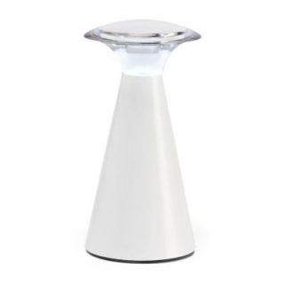 LightIt 8 in. White 12 LED Wireless Lanterna Touch Top Accent Lamp 24411 108
