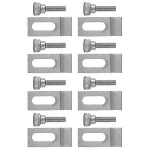 Wright Products Storm Door Clips in Aluminum (8 Pack) V832CS