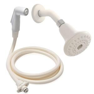 RINSE ACE 2 in 1 Convertible Showerhead in White 4080