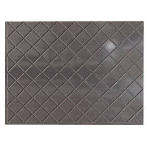 Fasade 4 ft. x 8 ft. Quilted Brushed Aluminum Wall Panel S54 08