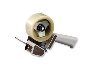 3M                                       Pistol Grip Tape Dispenser, 3" core, Plastic/Metal, Gray
