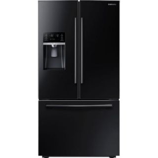 Samsung 22.5 cu. ft. French Door Refrigerator in Black, Counter Depth RF23HCEDBBC