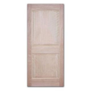 Steves & Sons Classic 2 Panel Unfinished Mahogany Wood Slab Entry Door M2250 SLB