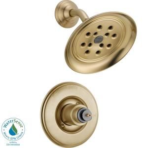 Delta Monitor 14 Series Shower Trim   Less Handles in Champagne Bronze Featuring H2Okinetic T14255 CZH2OLHP