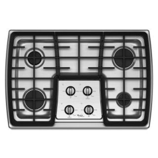 Whirlpool Gold 30 in. Gas Cooktop in Stainless Steel with 4 Burners Including Power Burners G7CG3064XS