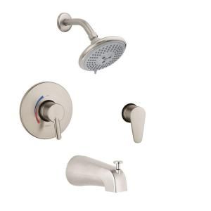 Hansgrohe Focus S Brushed Nickel Shower System Combo 04465820