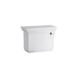 KOHLER Memoirs Stately 1.28 GPF Toilet Tank Only with Right Hand Trip Lever and AquaPiston Flush Technology in White K 4434 RA 0