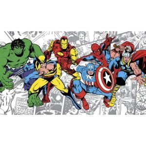 RoomMates 72 in. x 126 in. Marvel Classics Character Ultra Strippable Wall Mural JL1291M