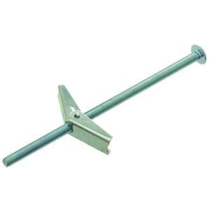1/8 in. x 3 in. Zinc Plated Steel Mushroom Head Toggle Bolt Anchor (4 Pieces) 00447