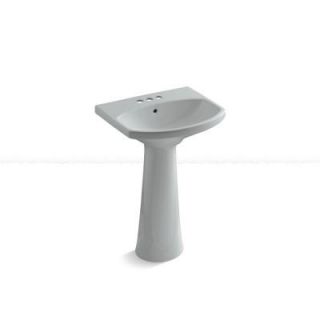 KOHLER Cimarron 4 in. Pedestal Combo Bathroom Sink in Ice Grey K 2362 4 95
