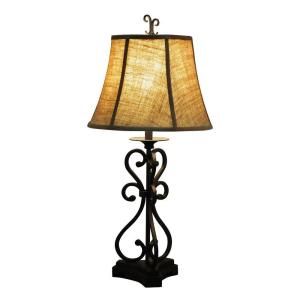 Hampton Bay Monterrey Rust Table lamp 18162 000