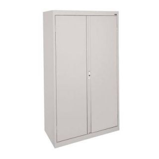 Sandusky System Series 30 in. W x 64 in. H x 18 in. D Double Door Storage Cabinet with Adjustable Shelves in Dove Gray HA3F301864 05