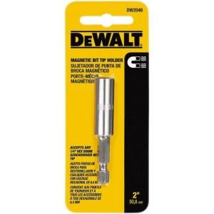 DEWALT 2 in. Tool Steel Magnetic Bit Tip Holder DW2046  G