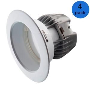 EcoSmart 65W Equivalent Soft White (2700K) 4 in. Dimmable LED Downlight with GU24 base (4 Pack) ECO4 575L GU24