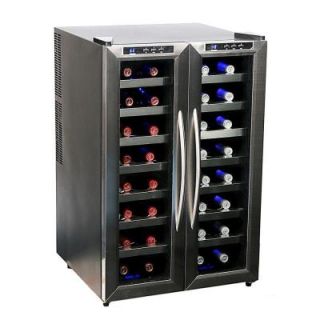 Whynter 32 Bottle Dual Zone Freestanding Wine Cooler WC 321DD