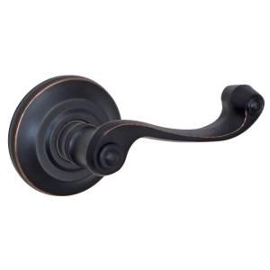 Fusion Oil Rubbed Bronze Ornate Privacy Set Lever with Cambridge Rose V AE Z2 0 ORB