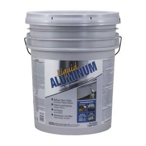 Gardner 4.75 Gal. Liquid Aluminum Latex Based Silver Paint 5168 A 30