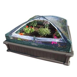 Lifetime 4 ft. x 4 ft. Two Raised Garden Beds with One Tent Enclosure 60053