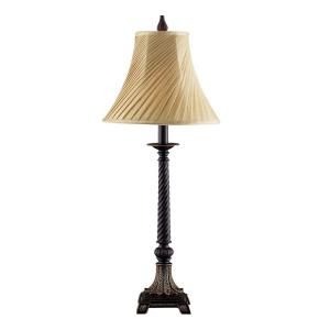 Filament Design Sonoma 28.75 in. Painted Rubble Wood Bronze Incandescent Table Lamp 837804.0