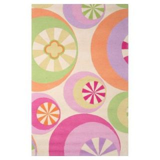 Kas Rugs Party Favors Pastel 3 ft. 3 in. x 5 ft. 3 in. Area Rug KID043033X53