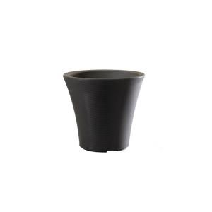 dotchi 12 in. Pamplona Tall Planter in Espresso B08312S180DS