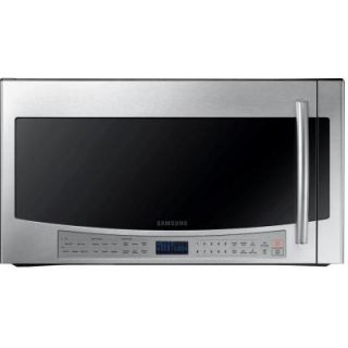 Samsung 30 in. 2.1 cu. ft. Over the Range Microwave in Stainless Steel Sensor Cooking ME21F606MJT