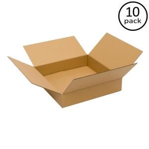 Plain Brown Box 24 in. x 24 in. x 4 in. 10 Box Bundle PRA0138B