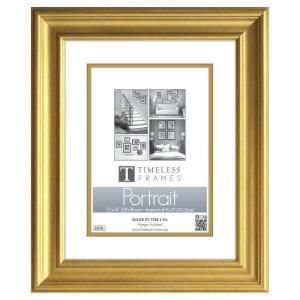 Timeless Frames Lauren 1 Opening 11 in. x 14 in. Gold Matted Picture Frame 51025