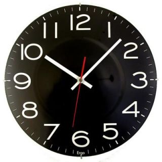 Timekeeper Products 11 1/2 in. Black Wall Clock with Quartz Movement 300BS