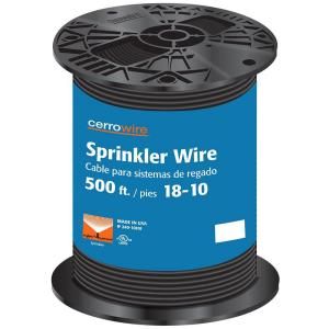 Cerrowire 500 ft. 18/10 Stranded Sprinkler Wire   Black 240 1010J
