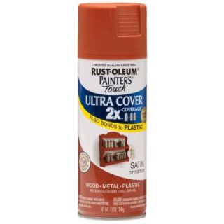 Rust Oleum Painters Touch 2X 12 oz. Satin Cinnamon General Purpose Spray Paint 249084