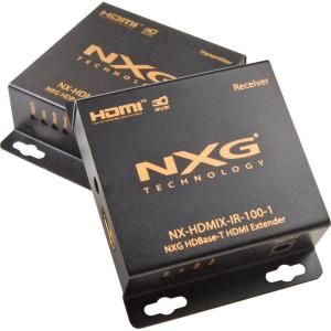 NXG HDBase T HDMI Extender 328 ft. Over Single CAT5e/6/7 with IR 1080p DISCONTINUED NX HDMIX IR 100 1