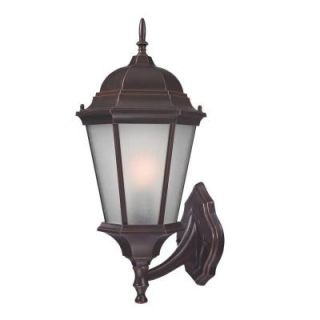 Design Colonial Coach Wall Mount 20.25 in. Outdoor Old Bronze Lantern with White Glass Shade 18006 342