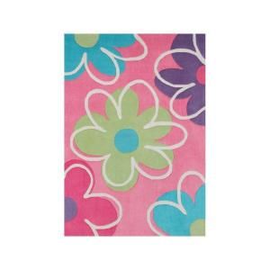 G.A. Gertmenian & Sons Flower Power Pink 2 ft. 6 in. x 4 ft. Area Rug DISCONTINUED 12615.0