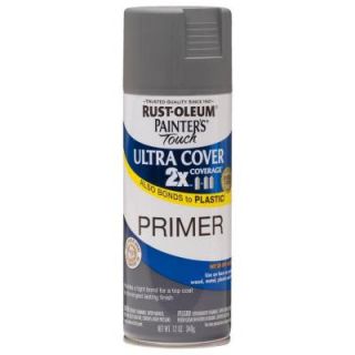 Rust Oleum Painters Touch 2X 12 oz. Flat Gray Primer General Purpose Spray Paint 249088