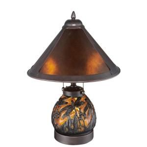 Serena Ditalia 16 in. Americana Mica Dragonfly Bronze Table Lamp 1788/662