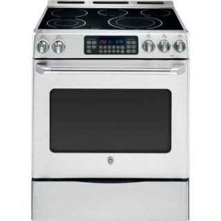 GE 30 in. 5.4 cu. ft. Electric Range with Self Cleaning Convection Oven in Stainless Steel CS975SDSS