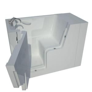 Universal Tubs 4.42 ft. x 29 in. Wheelchair Accessible Left Drain Walk In Soaking Tub in White HD2953WCALWS