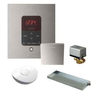 Mr. Steam MS Butler Package with iTempo Pro Square Programmable Control for Steam Bath Generator in Brushed Nickel MSBUTLER1SQ BN