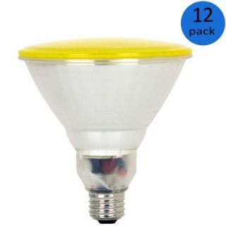 Feit Electric 100W Equivalent Yellow PAR38 CFL Flood Light Bulb (12 Pack) BPESL23PAR38T/BUG/12