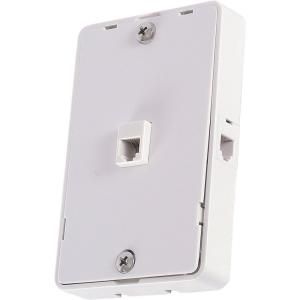 GE 3 Way Wall Plate Phone Mount   White 76170