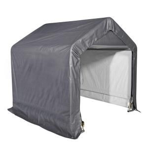 ShelterLogic Shed in a Box 6 ft. x 6 ft. x 6 ft. Grey Peak Style Storage Shed 70401.0