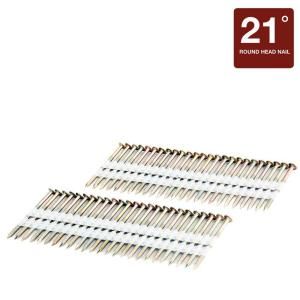 Freeman 2 in. x 0.113 in. Coated Plastic Collated Galvanized Ring Shank Framing Nails FR.113 2GRS