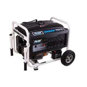Pulsar Products 10,000 Watt Gasoline Powered Portable Generator with Electric Start PG10000