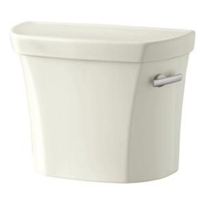 KOHLER Wellworth 1.6 GPF Toilet Tank Only with Right Hand Trip Lever in Biscuit K 4468 RA 96