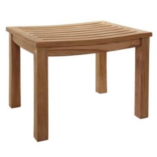 23 in. Teak Curved Slatted Shower Seat ISS141